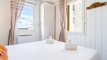 2 bedrooms, iron/ironing board, travel crib, WiFi