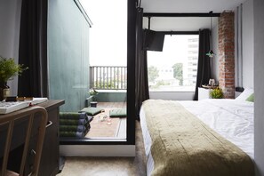 No.6 Top View with Terrace | Minibar, desk, blackout curtains, free WiFi - OB OON Boutique Bed & Breakfast (Bangkok)