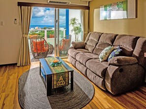 Sky Deluxe Twin (Upper Floor, 41.4sqm, 1LDK) | Individually decorated, individually furnished, blackout drapes - ZOE RESORT THE Sunset Village OKINAWA CHATAN (Chatan)