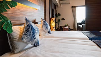 Individually decorated, individually furnished, blackout curtains