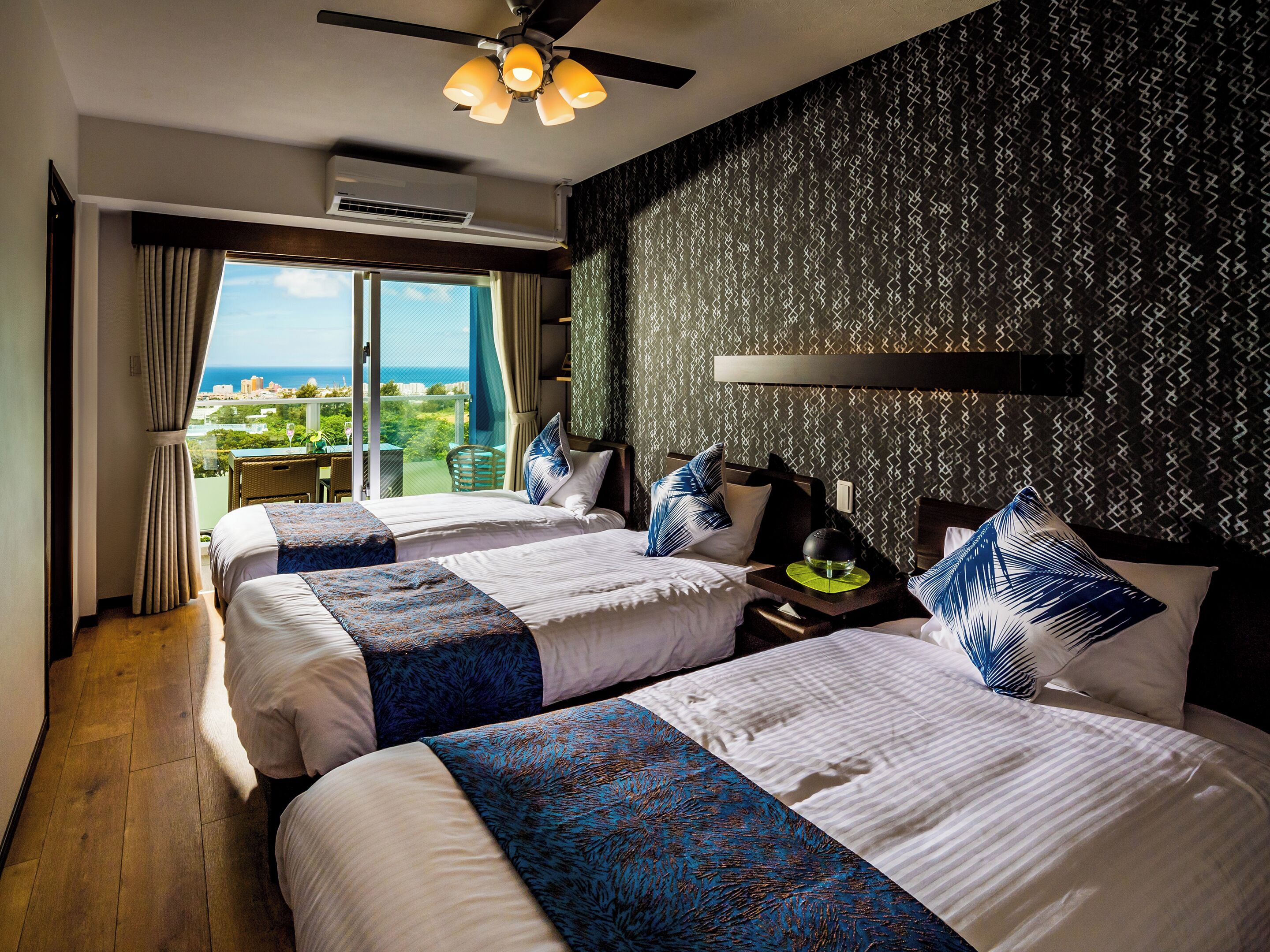 Individually decorated, individually furnished, blackout drapes