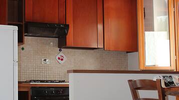 Comfort Apartment, 2 Bedrooms, Mezzanine (Apt 4) | Private kitchenette | Full-sized fridge, oven, stovetop, coffee/tea maker
