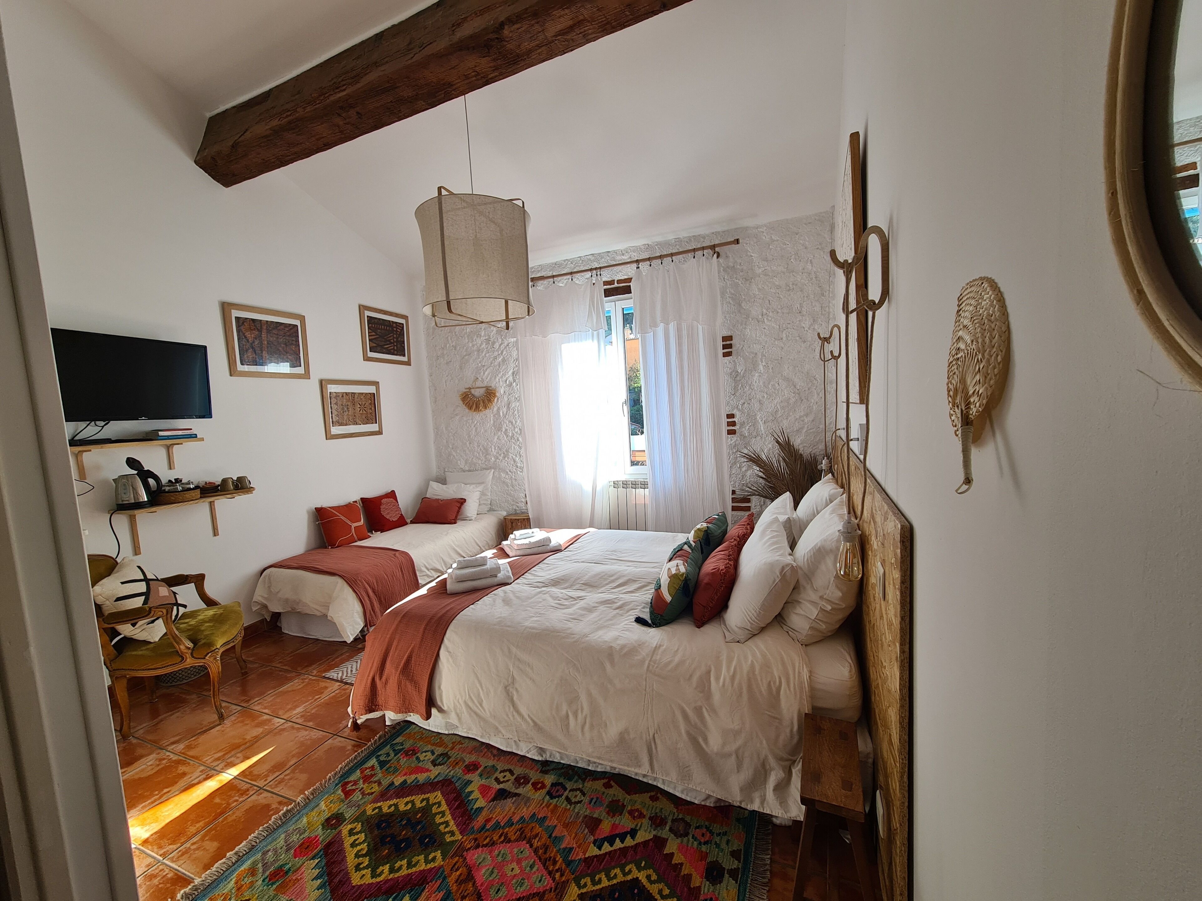 트리플룸 (CAPCIR) | 1 개의 침실, 고급 침구, 각각 다른 스타일의 인테리어, 각각 다르게 가구 비치