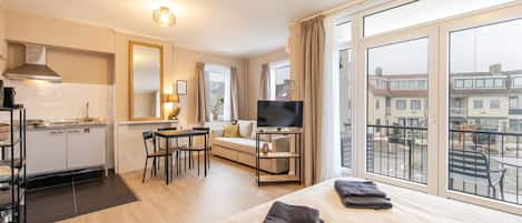 Superior studio, balkon | Gratis wifi, beddengoed