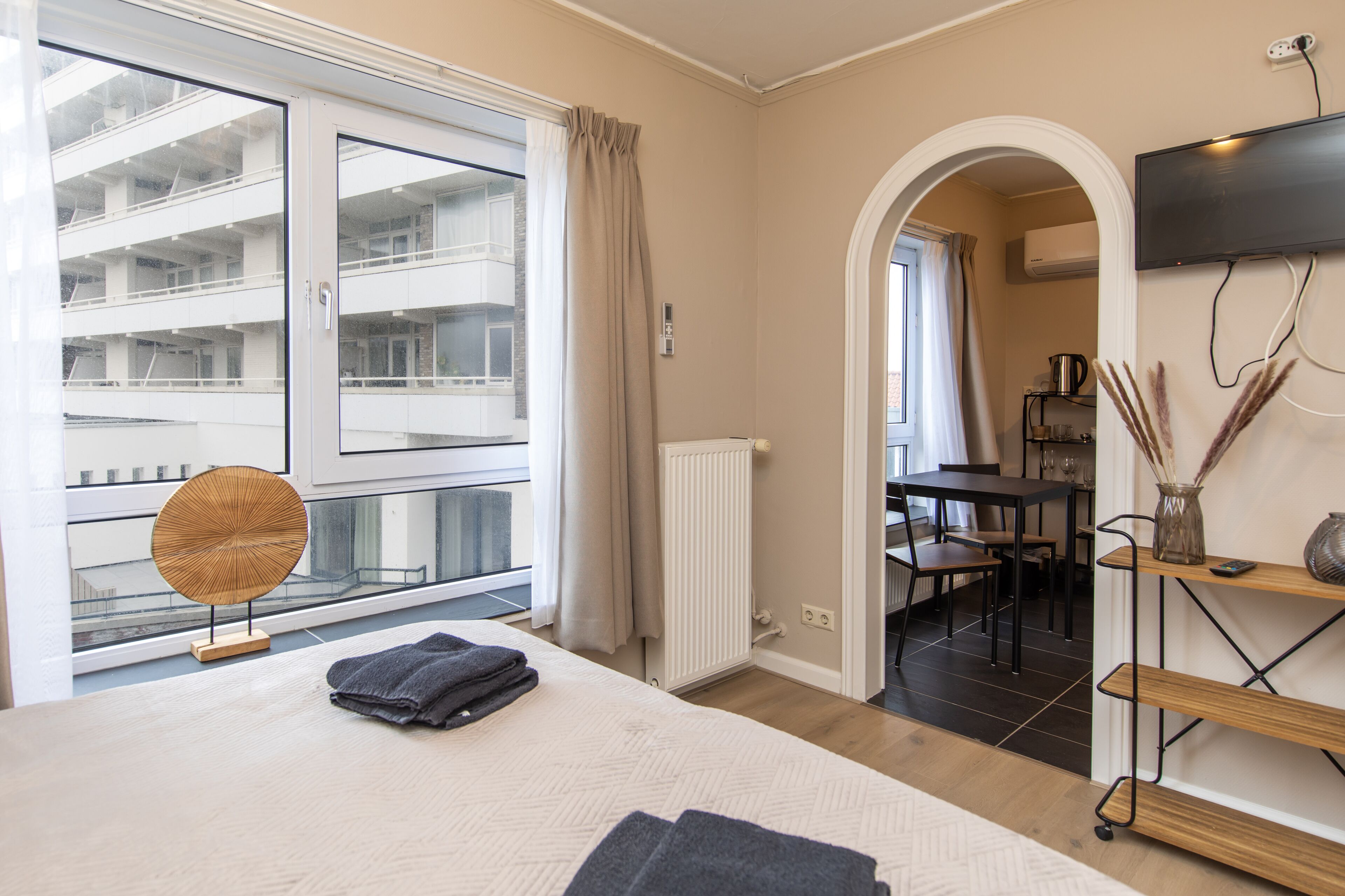 Estudio, 1 cama Queen size | Wifi gratis y ropa de cama 