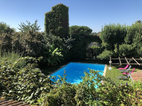Comfort Double Room, 1 Queen Bed, Private Bathroom, Garden Area (Pigeonnier) | View from room
