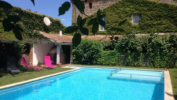 สระว่ายน้ำกลางแจ้ง, ร่มริมสระว่ายน้ำ, เก้าอี้อาบแดดริมสระ