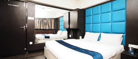 Chambre Deluxe double | Bureau, accĂšs au Wi-Fi (inclus), literie fournie