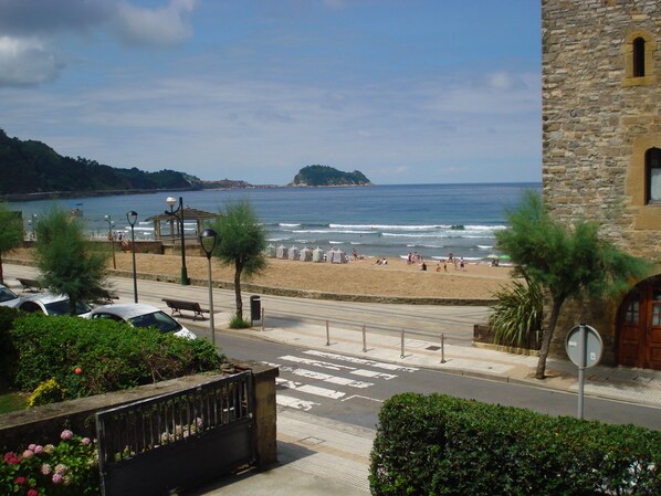 Twin Room, Terrace, Partial Sea View (H3) | View from room - Pensión Zarauz Playa (Zarautz)