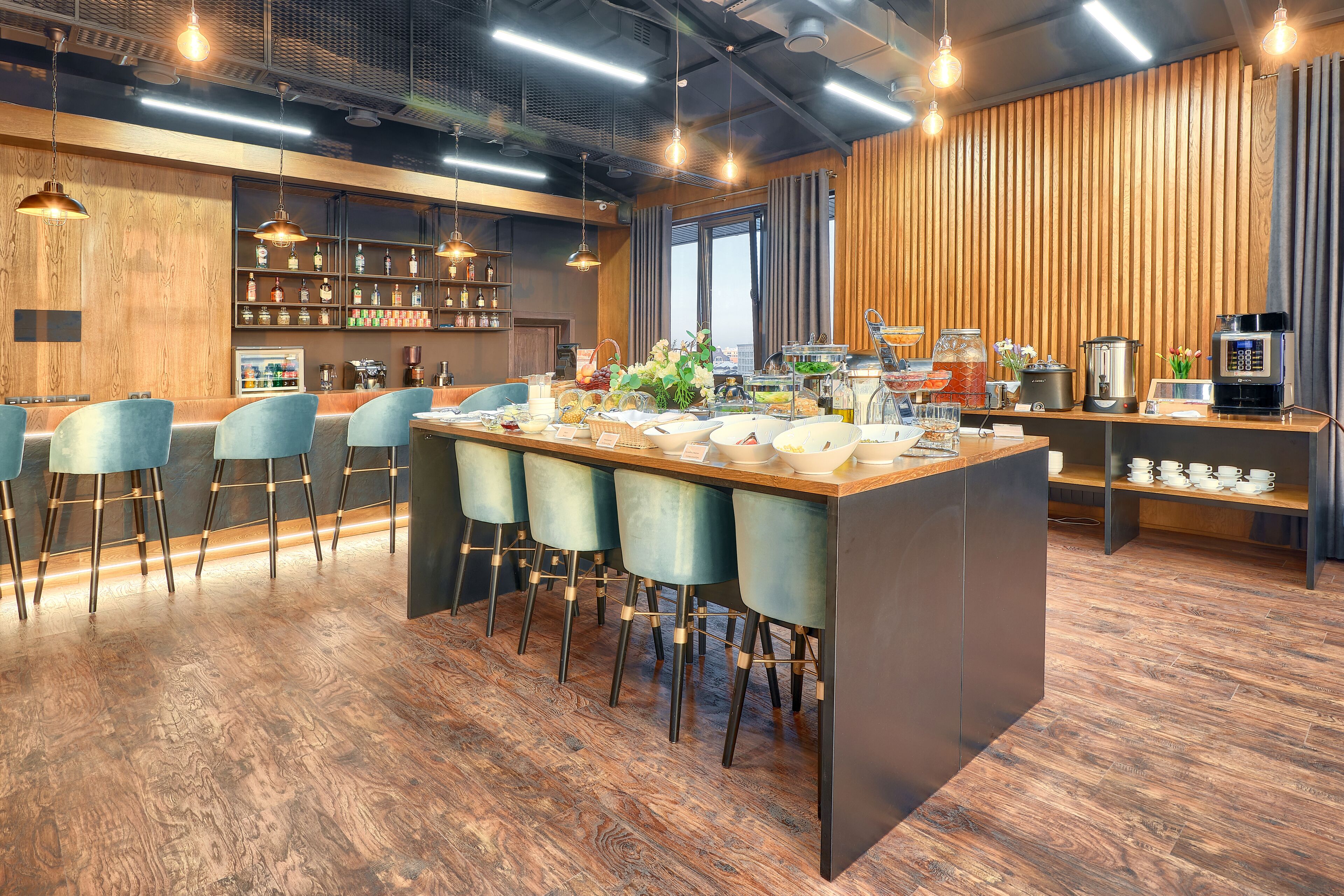 Daily buffet breakfast (KZT 5500 per person)