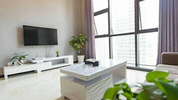 Business-Loft | Schreibtisch, Verdunkelungsvorhänge, kostenloses WLAN