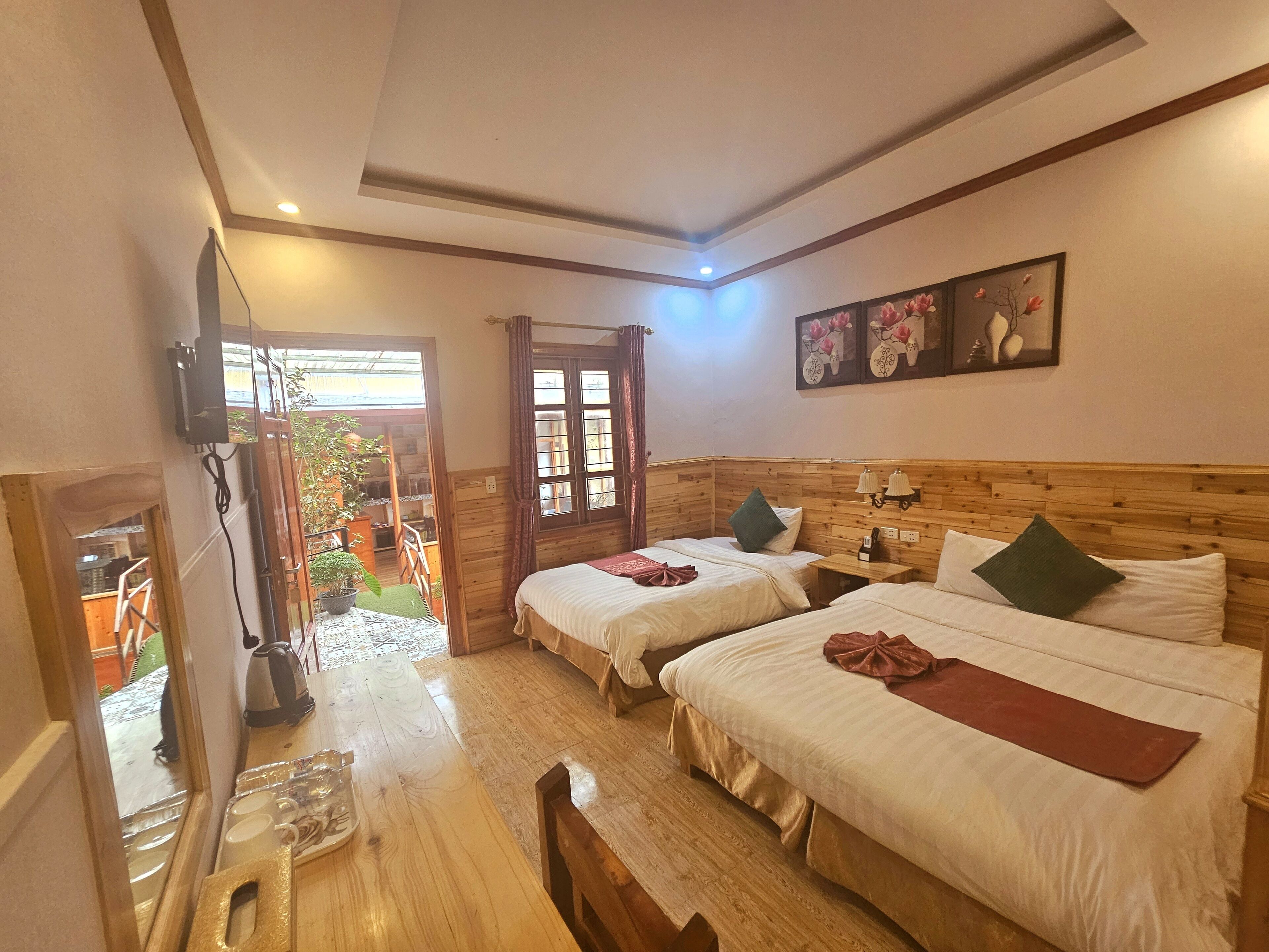 家庭双床房 | 1 多间卧室、办公桌、笔记本电脑工作区、遮光窗帘