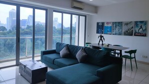 Appartement familial, 3 chambres | Aire de séjour