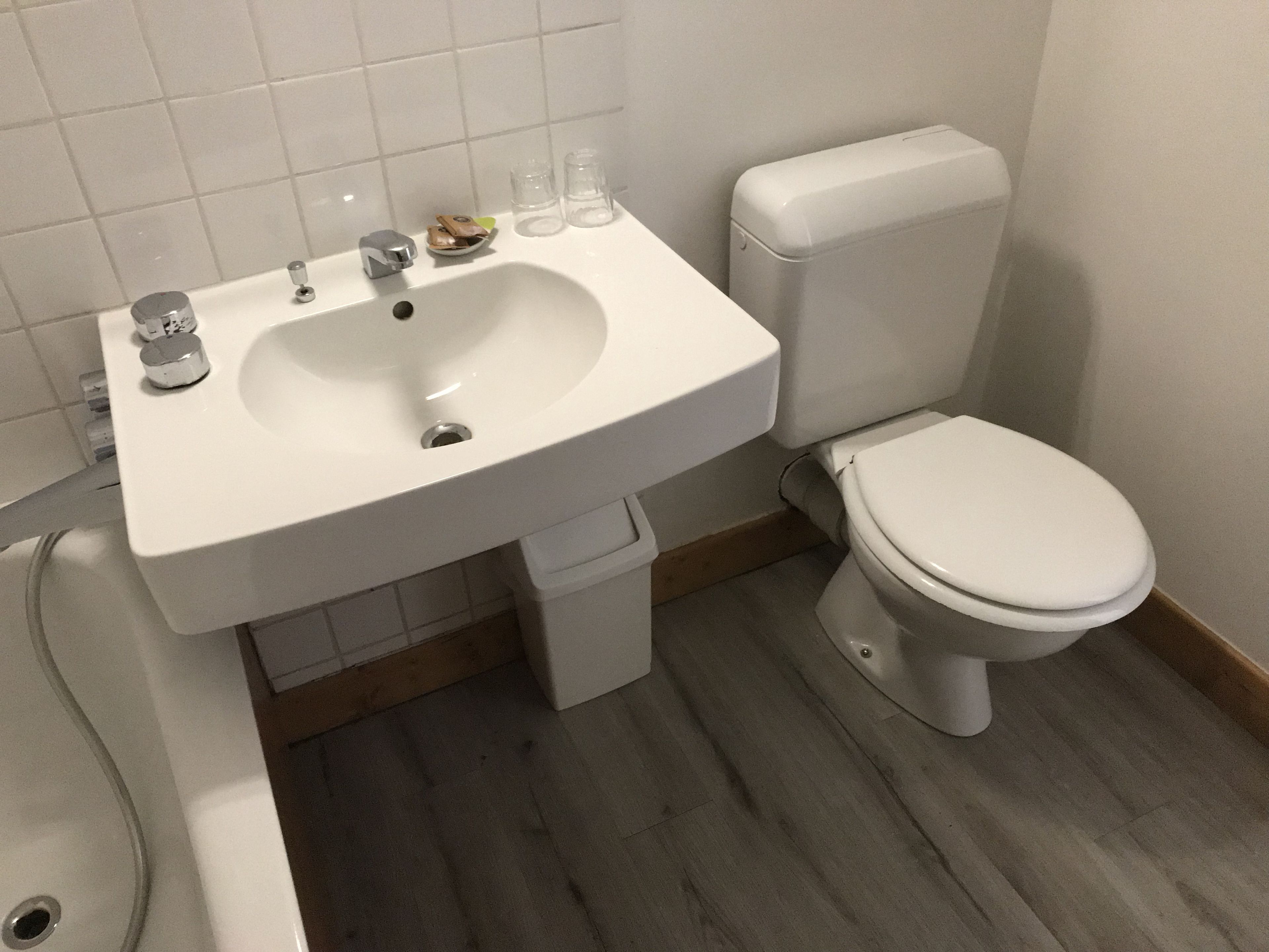 free toiletries, hair dryer, towels