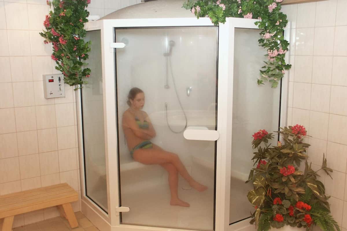 sauna, steam room, aromatherapy, facials, massages