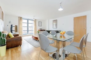Apartment, 2 Bedrooms | Living area | Flat-screen TV, DVD player