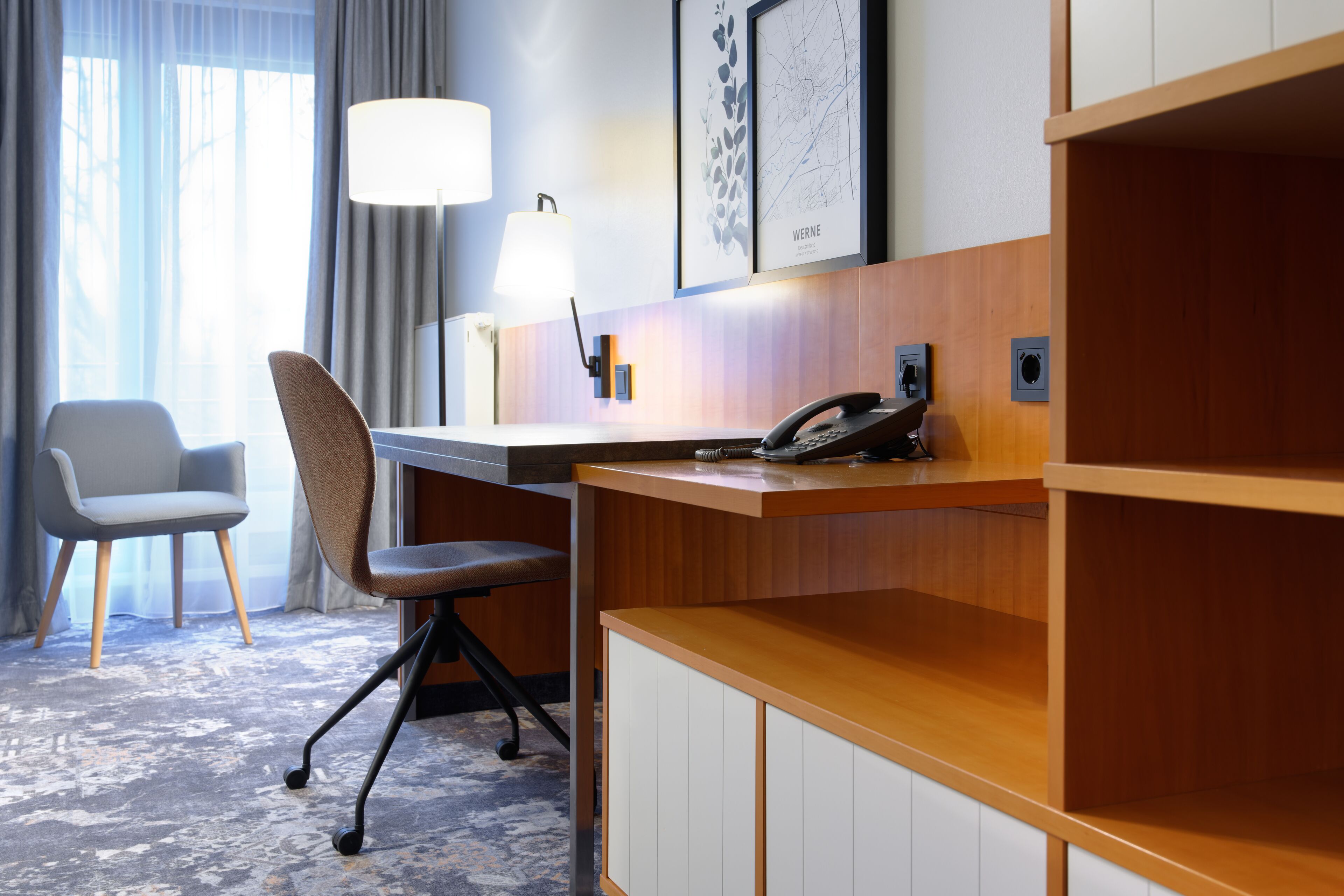 comfort double or twin room | living area | 32-inch flat-screen tv with satellite channels, tv