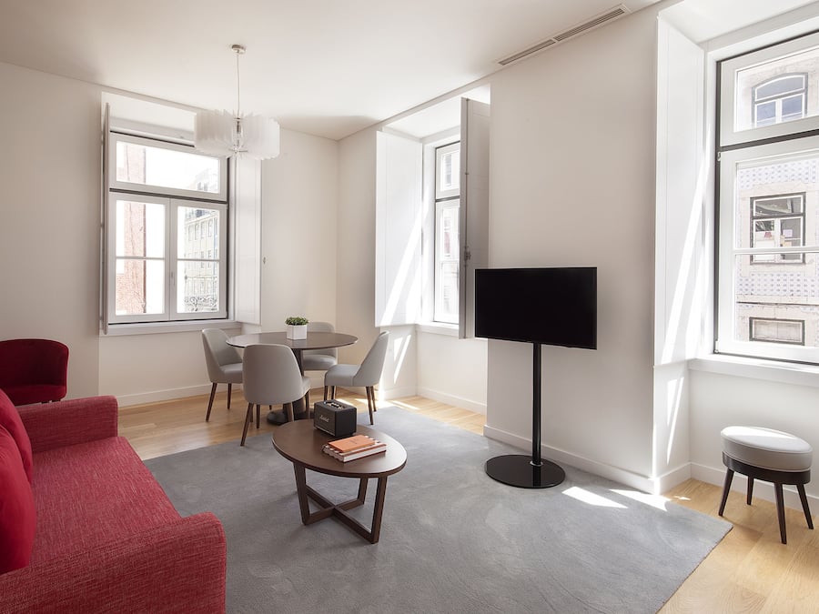 Lägenhet - 1 sovrum (2 Adults + 2 Children) | Vardagsrum | 52-tums platt-tv med digitalkanaler och tv