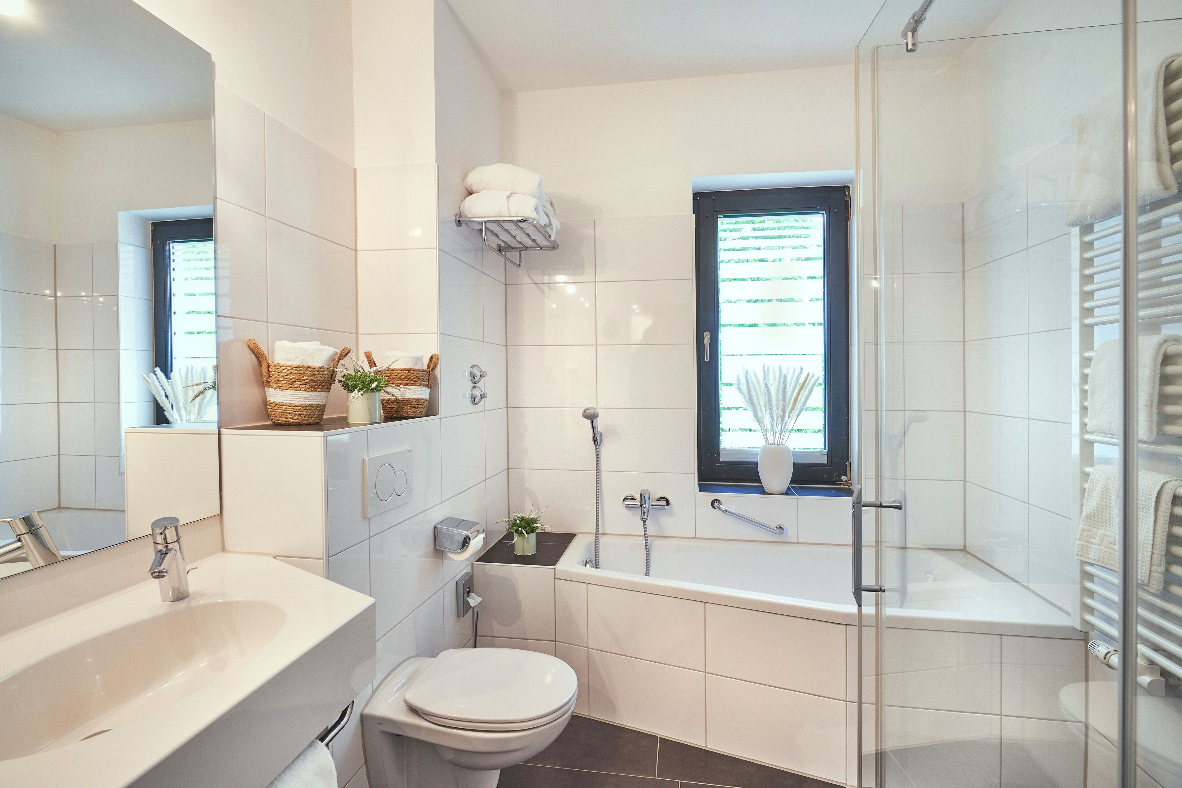 free toiletries, hair dryer, towels, soap