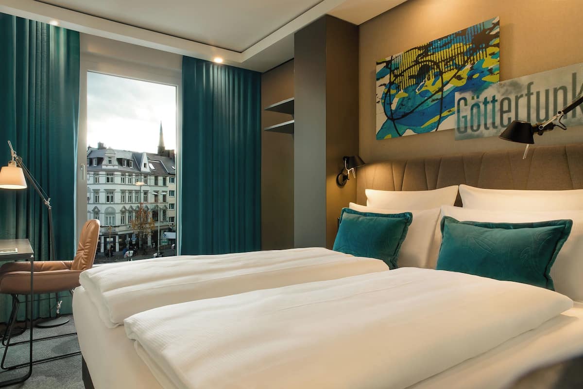In-room safe, desk, blackout curtains, soundproofing