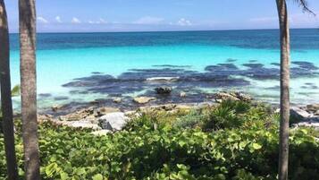 Vista a la playa o el mar