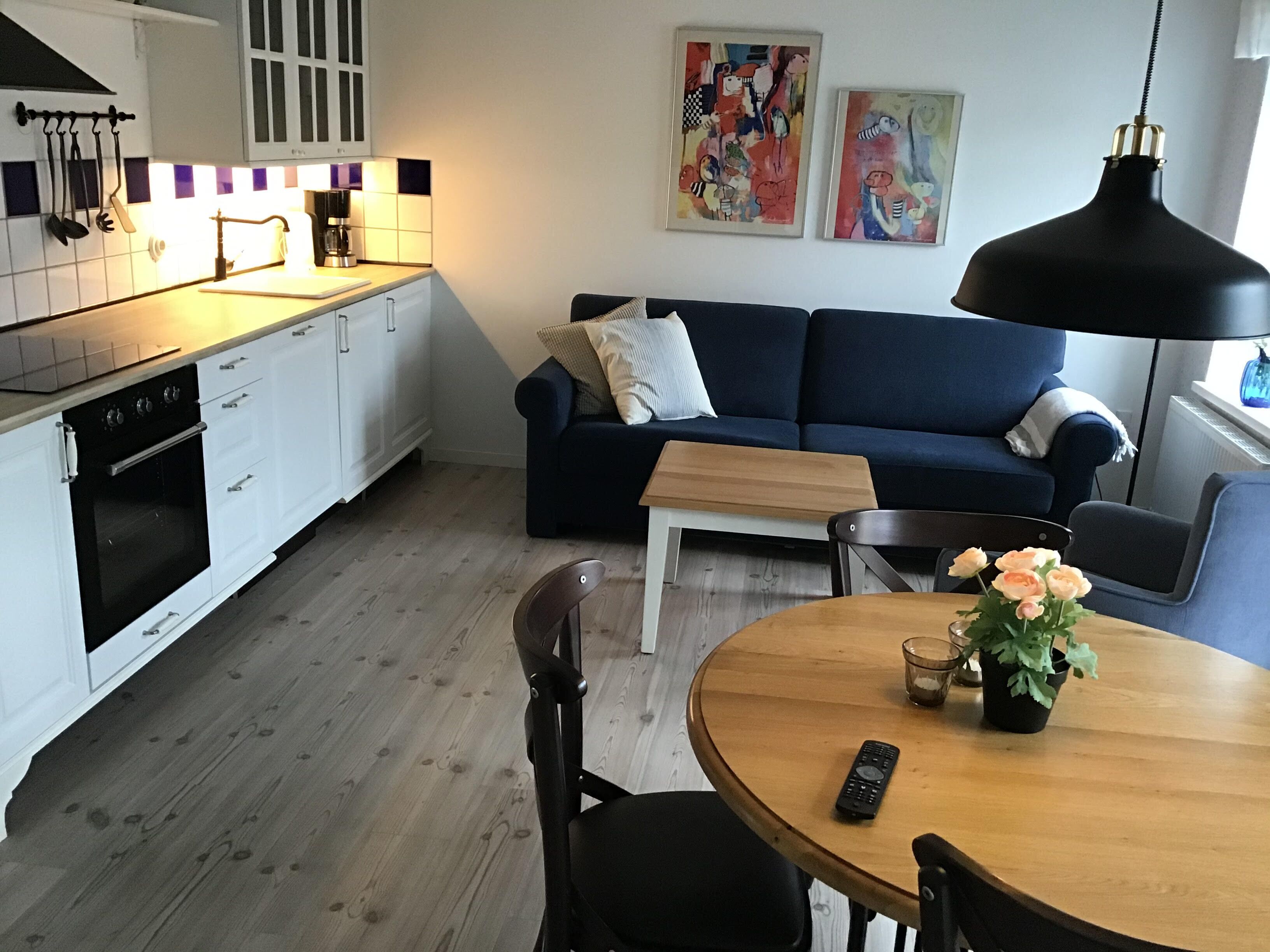 Superior-Apartment, 1 Schlafzimmer, Küche | Wohnbereich | 30-Zoll-Fernseher mit Kabelempfang