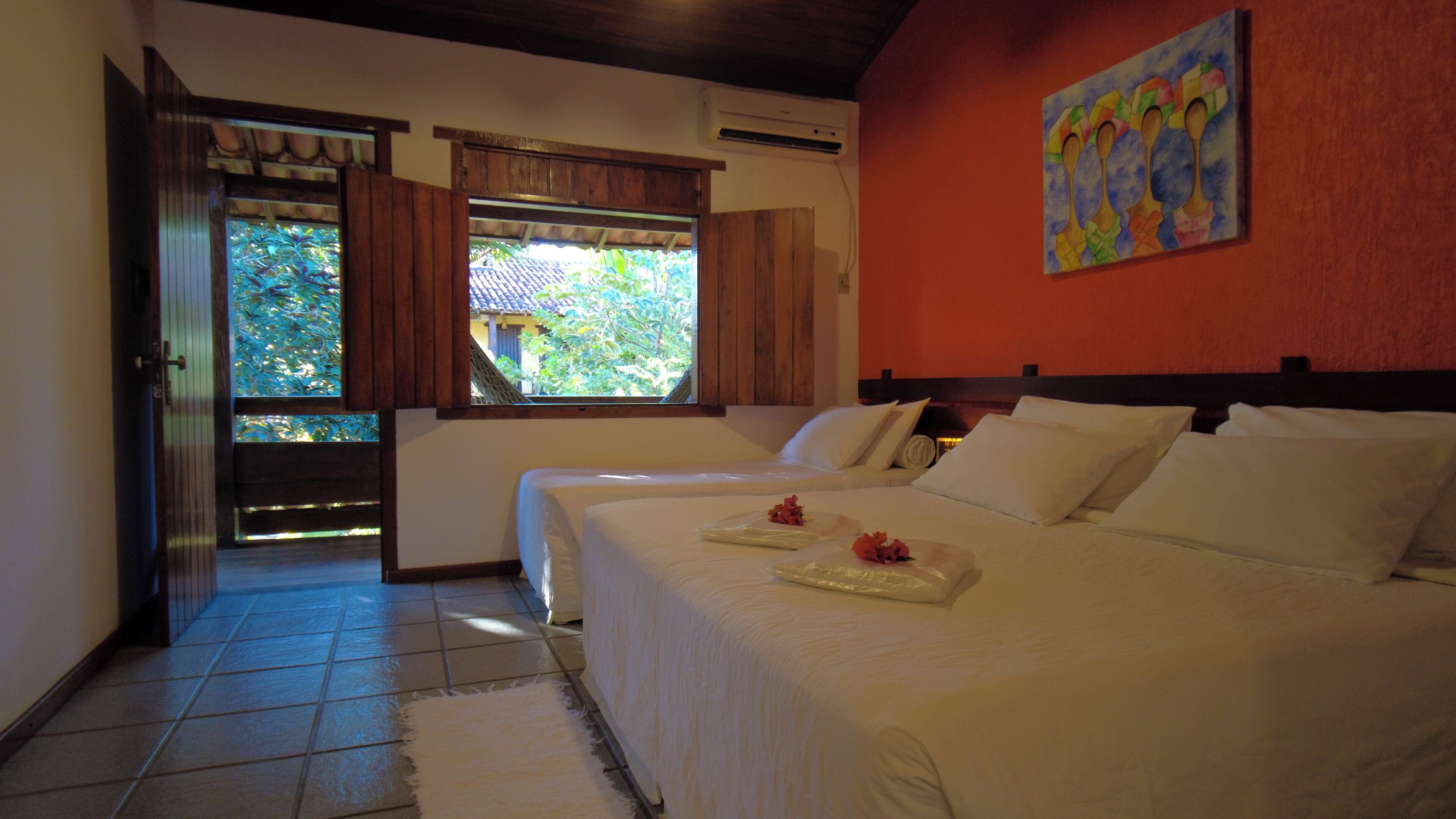 triple room, lanai, garden view | view from room