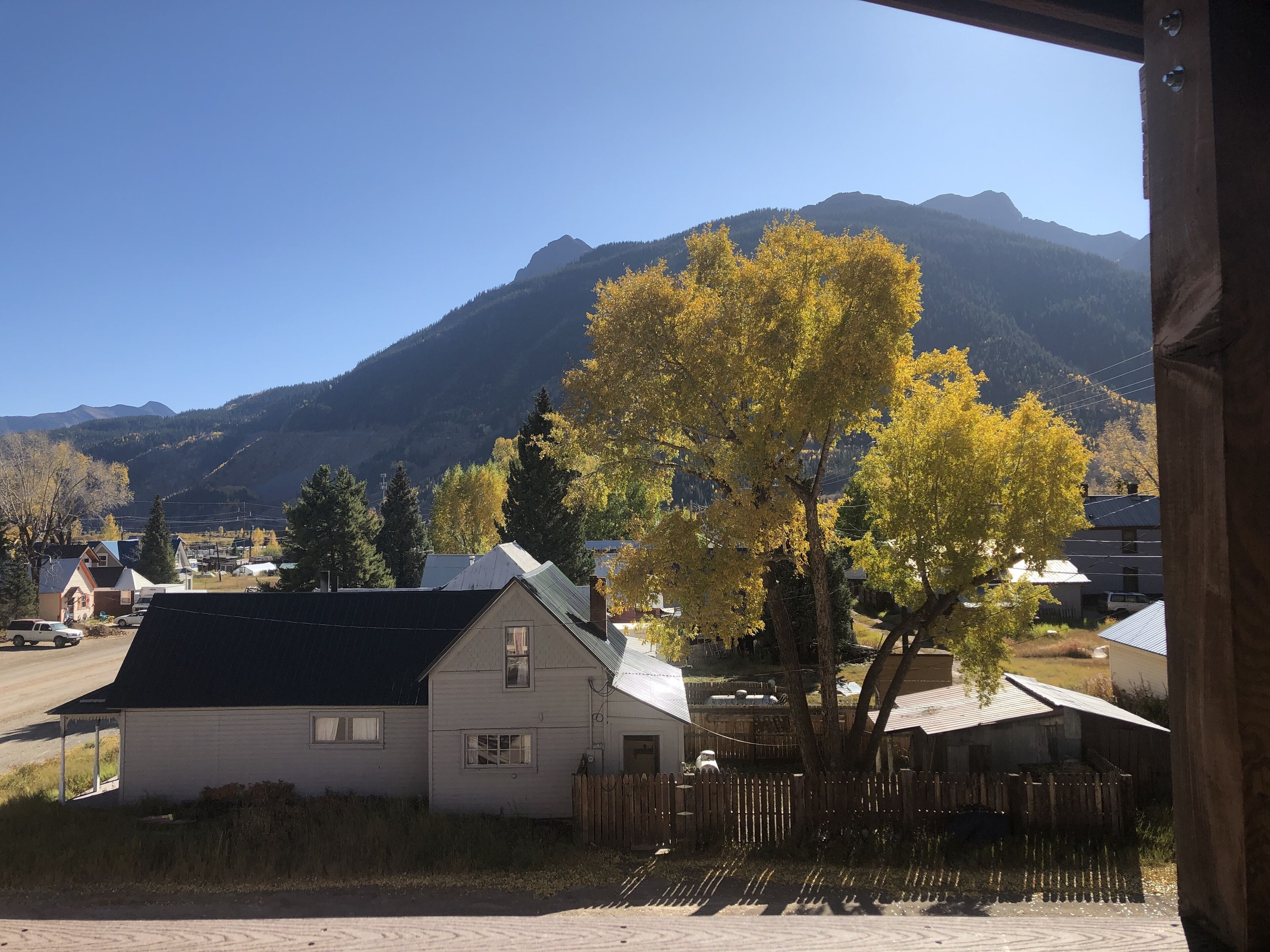 #8 hostel style: one of 5 twin beds in bunk bed, shared room & shared bath | view from room