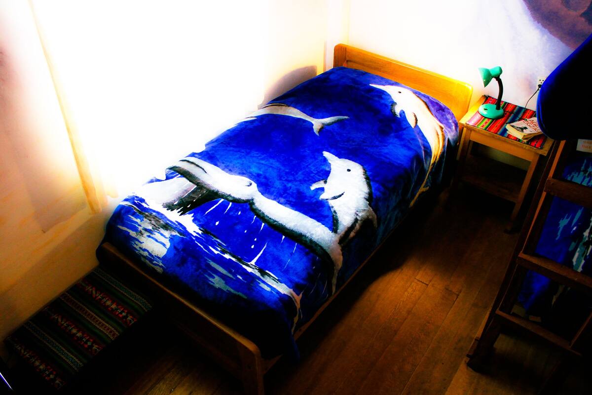 Shared Dormitory, 1 Twin Bed, Shared Bathroom (LUNA) | Garden view