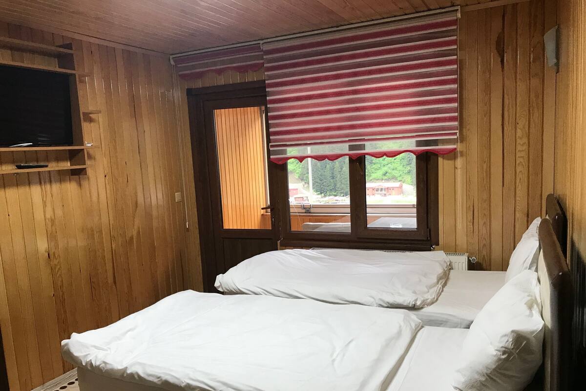 Chambre Double ou avec lits jumeaux, fumeurs, vue lac | Literie hypoallergénique, Wi-Fi gratuit, draps fournis