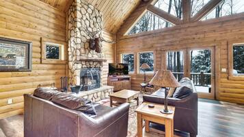 TV, fireplace, DVD player