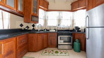 Apartment, 3 Bedrooms, City View (Bedrooms allocated based on occupancy) | Dapur peribadi | Peti sejuk, ketuhar gelombang mikro, ketuhar, dapur