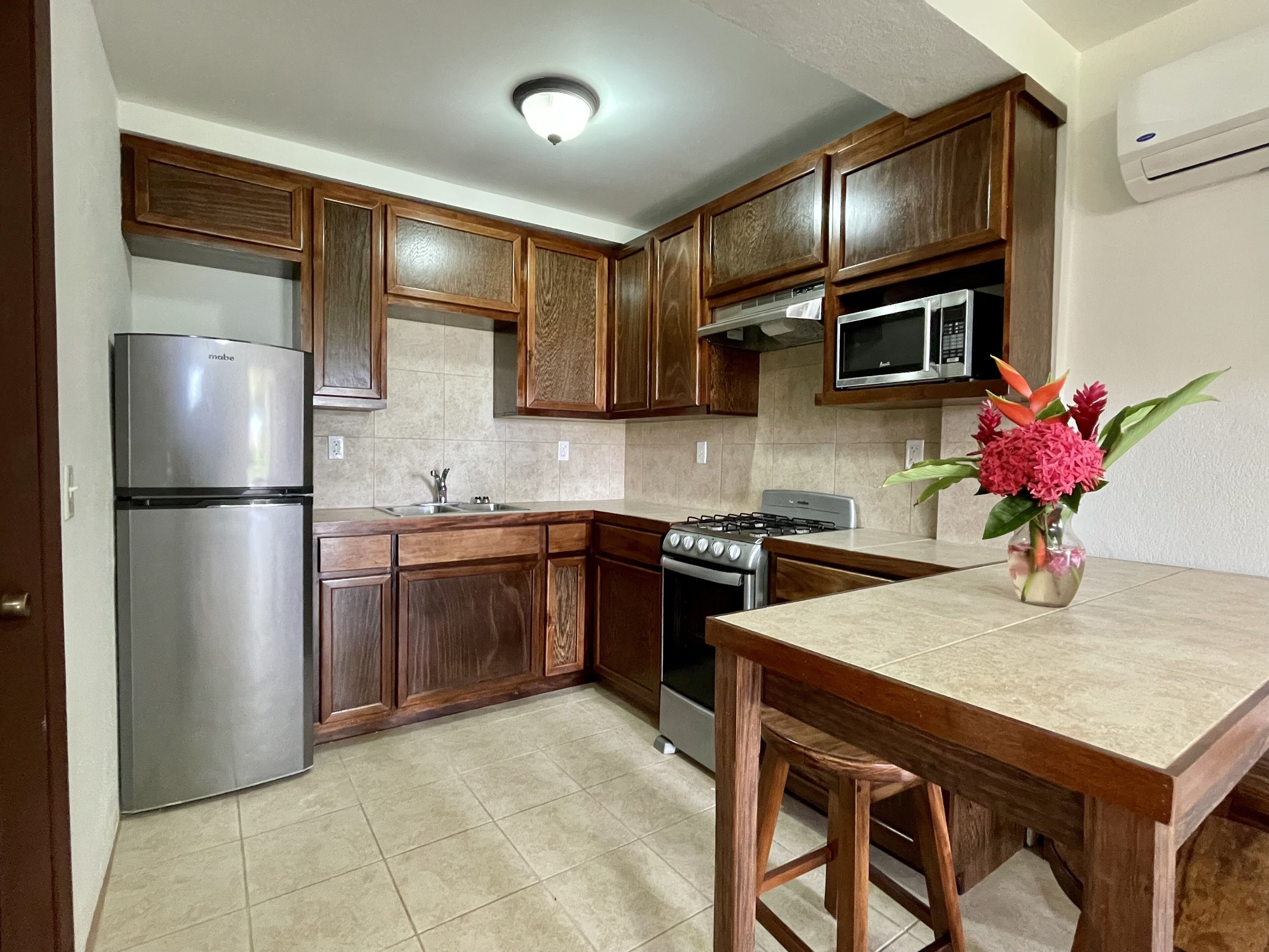 deluxe apartment, 1 bedroom | private kitchen | full-sized fridge, microwave, coffee/tea maker, cookware/dishes/utensils