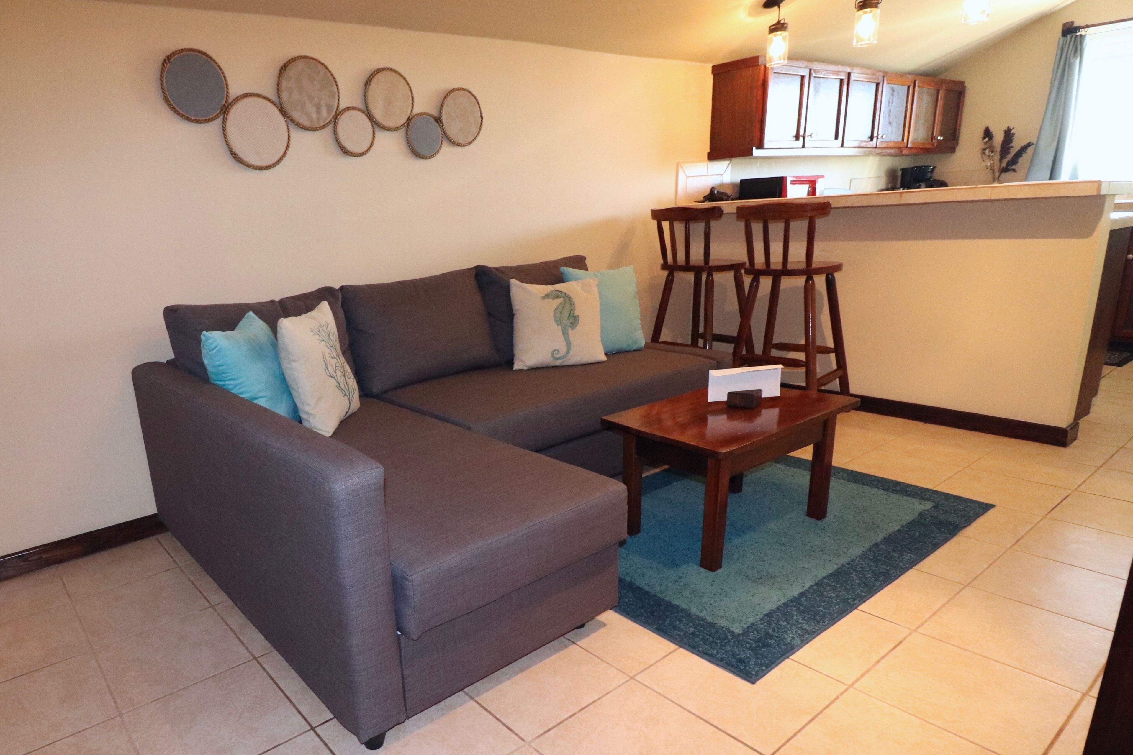 deluxe loft | living area | flat-screen tv