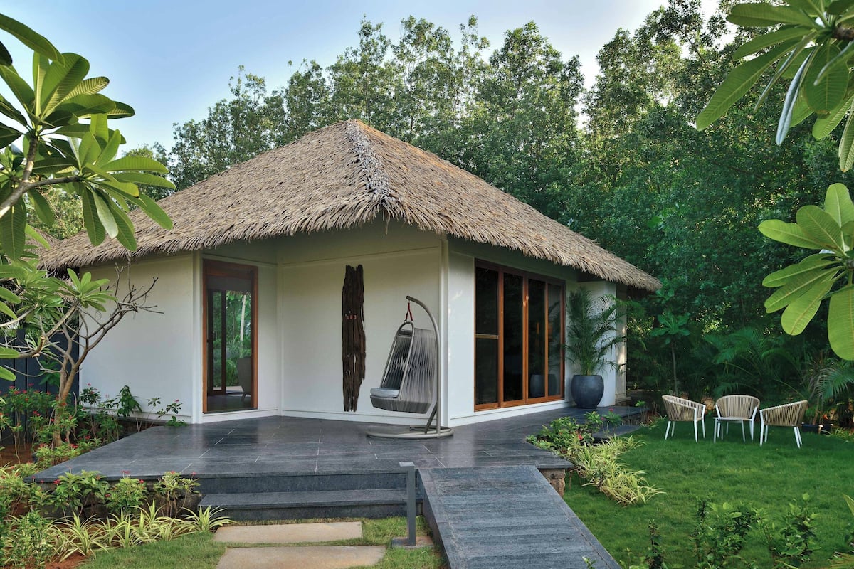 Cottage, 1 kingsize bed, niet-roken | 1 slaapkamer, Select Comfort-bedden, een kluis op de kamer