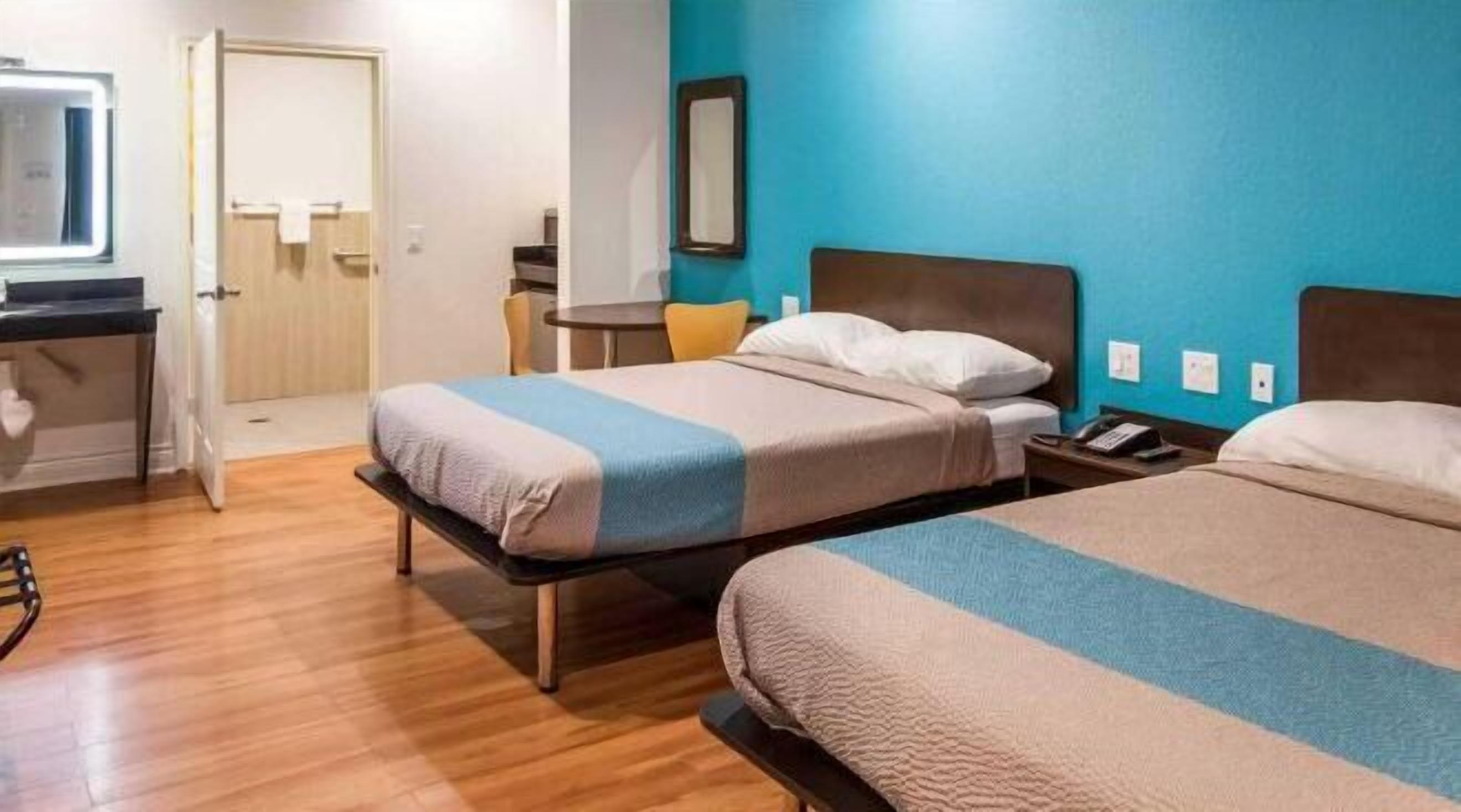 Premium bedding, desk, free WiFi, bed sheets