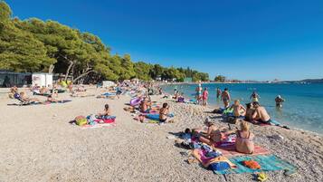 Vlak bij het strand