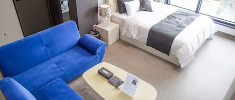 1 غرفة نوم وأغطية فراش متميزة وألحفة محشوة بالريش