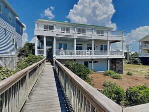 Exterior - Oceans 111 | Oceanfront with Elevator + Direct Beach Access! (Topsail Beach)