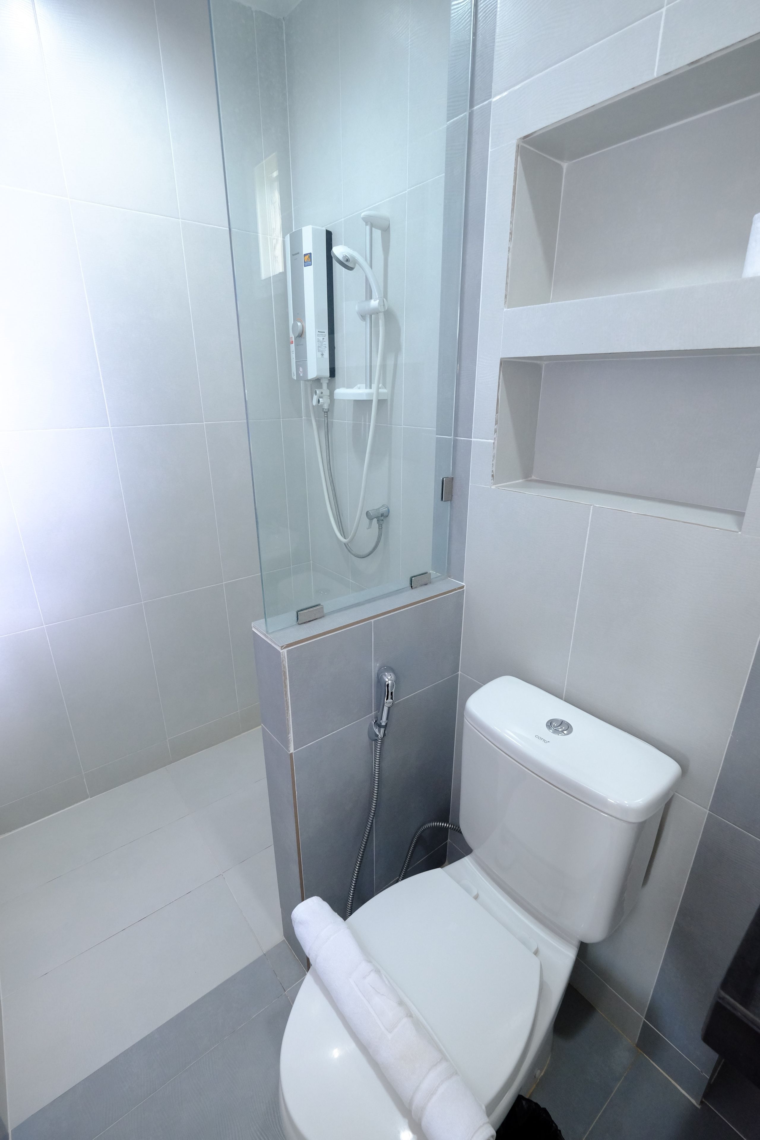 Bungalow Twin Room  | ห้องน้ำ | ฝักบัว, ของใช้ในห้องน้ำฟรี, ผ้าเช็ดตัว