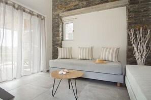 28-inch flat-screen TV with cable channels, TV