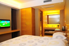 Double Room A | Desk, blackout drapes, iron/ironing board, free WiFi