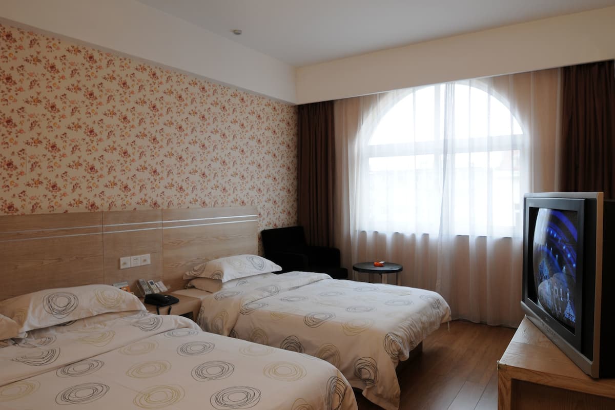 Twin Room B | Desk, blackout curtains, iron/ironing board, free WiFi