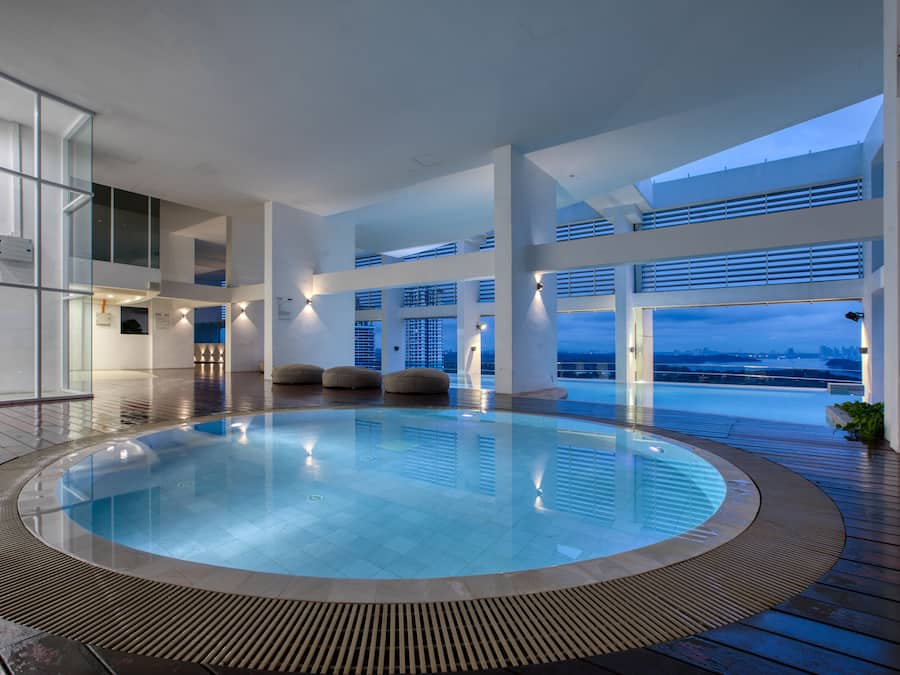 Indoor pool, outdoor pool