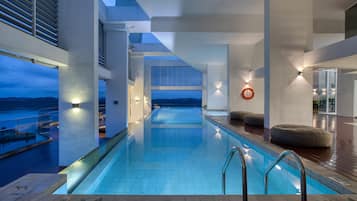 Indoor pool, outdoor pool