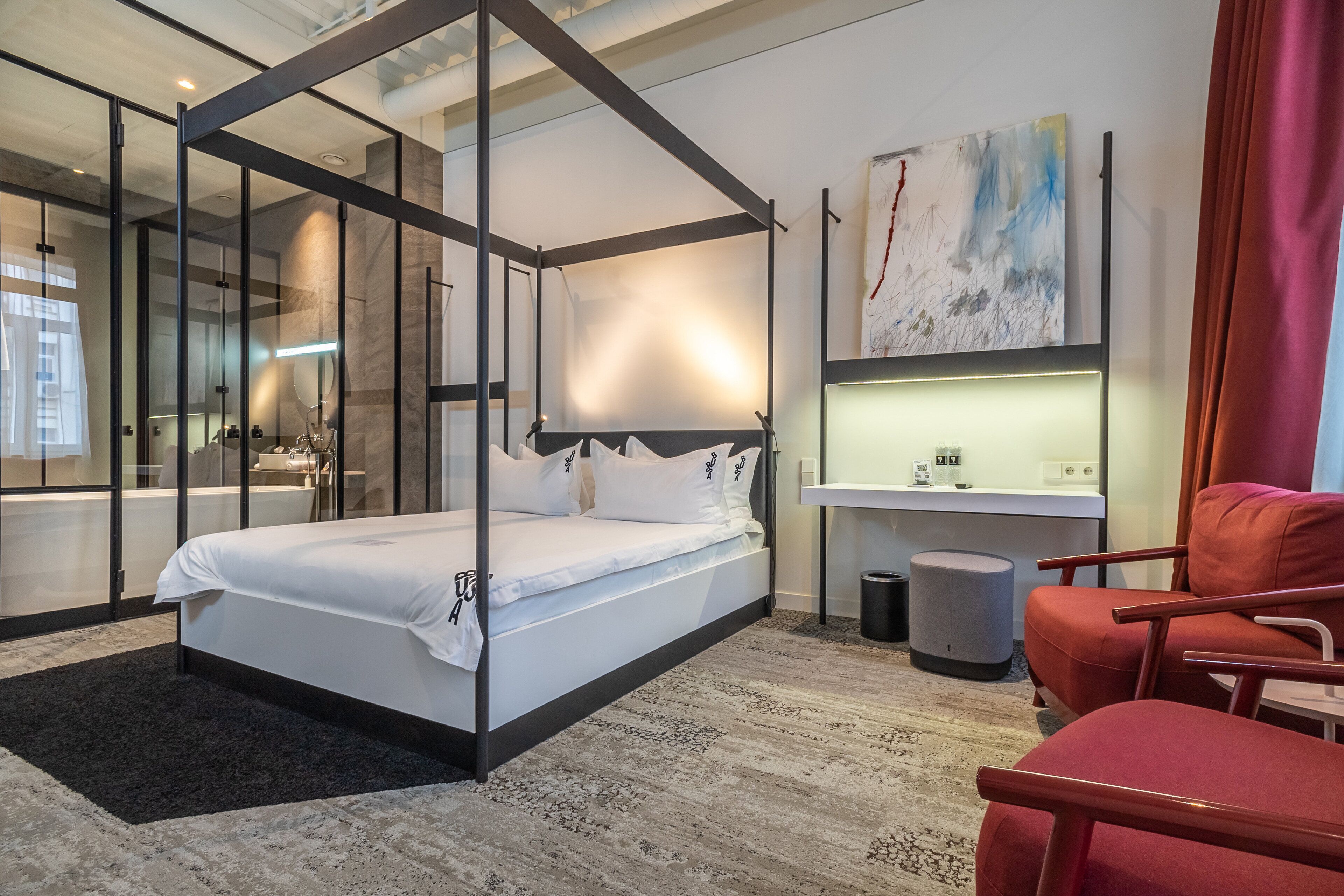 高級寢具、迷你吧、客房內保險箱、獨特裝潢