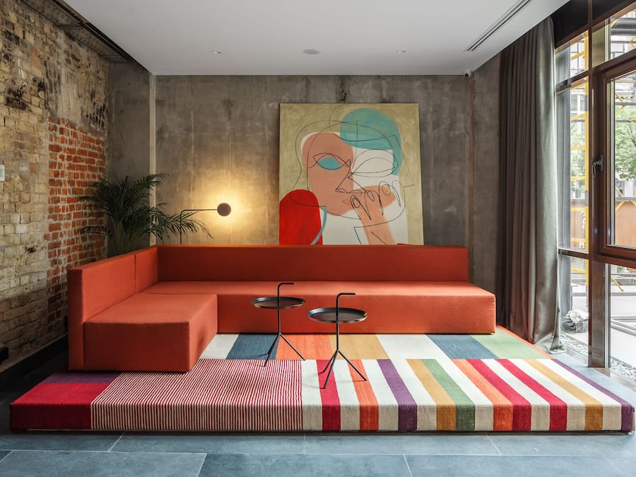 Sala de estar en el lobby