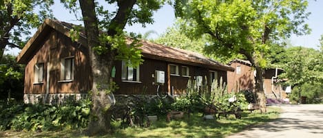 Familien-Ferienhütte, 2 Schlafzimmer | Ausblick vom Zimmer