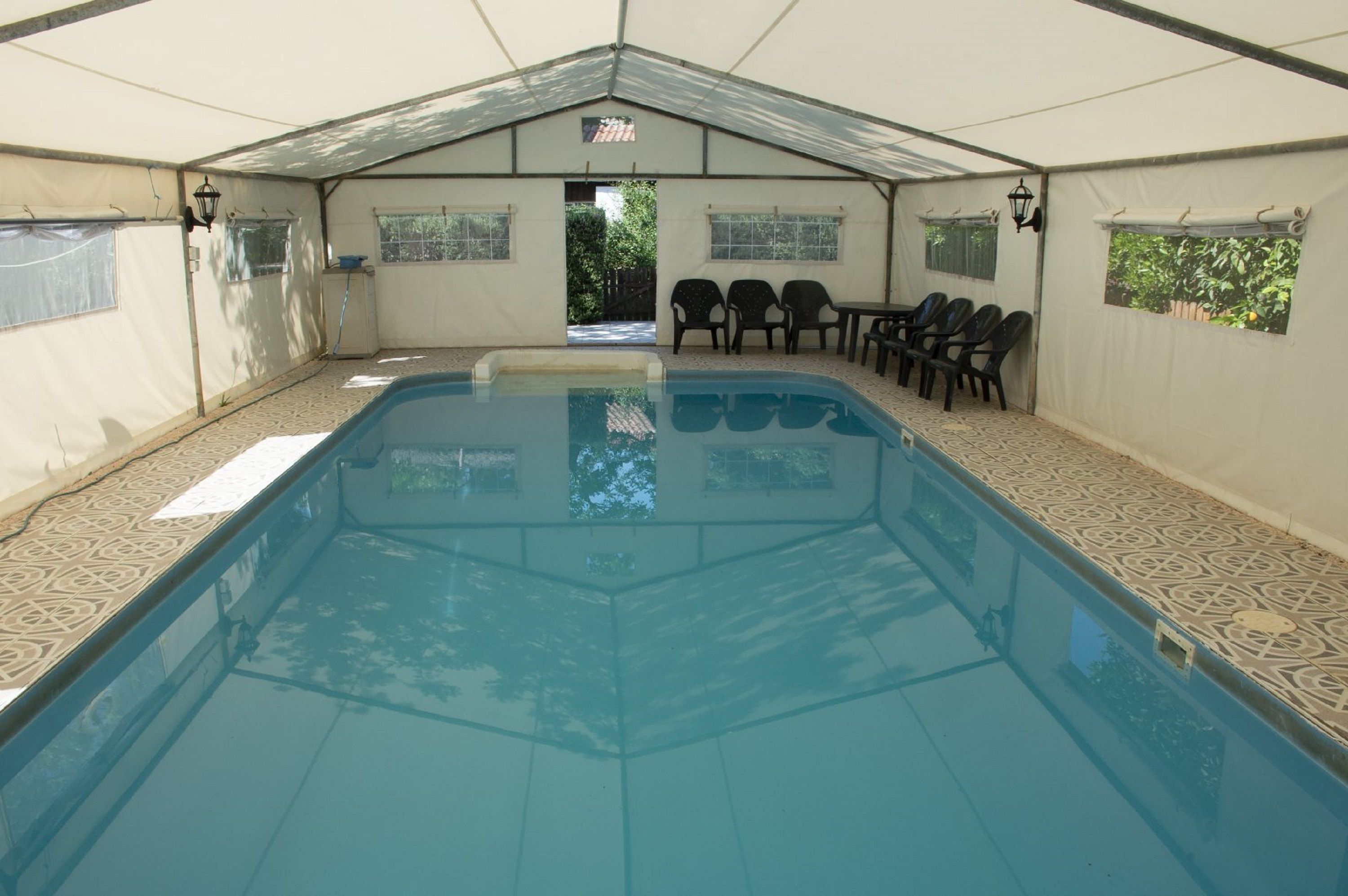 Indoor pool, seasonal outdoor pool