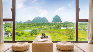 Panoramic Double Room, 1 Bedroom, Bathtub, Hill View | Egyptian cotton sheets, premium bedding, pillowtop beds, desk